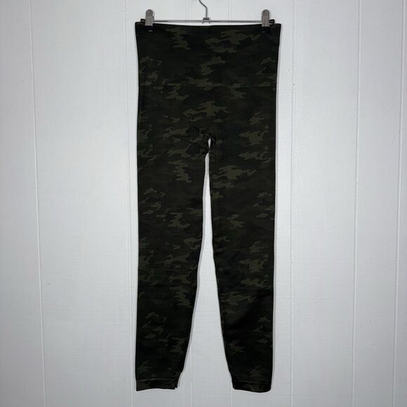 Spanx Women’s Seamless Camo Leggings Green Size Large - Picture 2 of 4